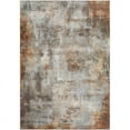 thumbnail image 1 of Surya Bilbao BBO-2307 94 x 120" Rectangle Fabric Rug in Gray/Brick Red, 1 of 6