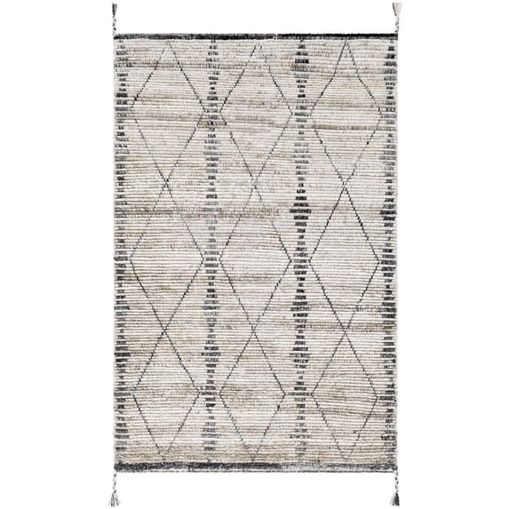 Southwestern Hand Knotted Birch Area Rug #27750 - Khaki - 5' x 7'6''