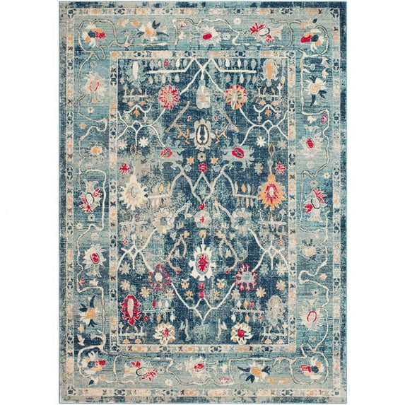 Surya Bohemian Area Rug - Navy - 5 ft. 3 in. x 7 ft. 6 in.