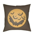 thumbnail image 1 of Surya  18 x 18 x 4 in. Boo Square Throw Pillow - Gray & Orange, 1 of 2