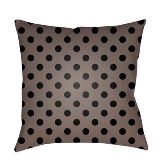 Surya 20 x 20 x 4 in. Boo Square Throw Pillow - Black & Gray