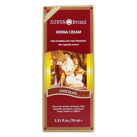 Surya Brasil Products Henna Cream, Chocolate, 2.37 Fluid Ounce