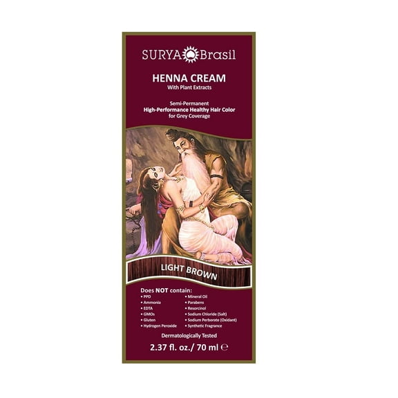 Surya Brasil Products Henna Cream, Light Brown, 2.31 Fl Oz (Pack of 1)