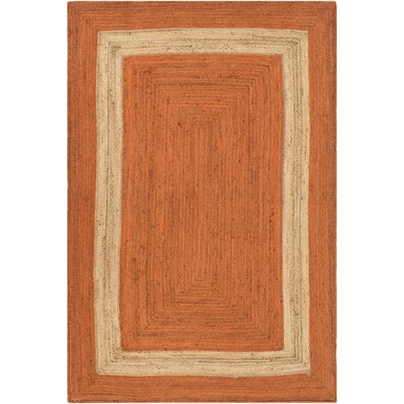 Surya Brice BIC-7008 Bright Orange 5' x 7'6" Rug