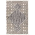 thumbnail image 1 of Surya Bursa BUR-2301 96 x 120" Rectangle Plastic Rug in Charcoal/Gray/Cream, 1 of 7