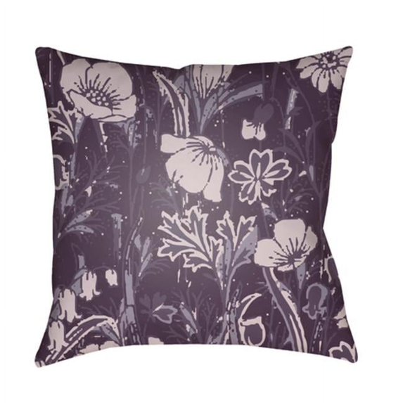 Surya CF032-1818 18 x 18 x 4 in. Chinoiserie Floral Floral Square Throw Pillow, Multi Color