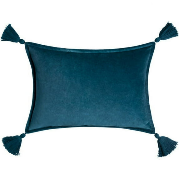 Surya CV048-1319 13 x 19 in. Cotton Velvet Velvet Pillow Cover - Teal