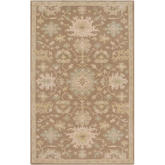 Surya Caesar Round Area Rug - Camel Medium Gray Light Gray Tan Khaki - 6 ft.
