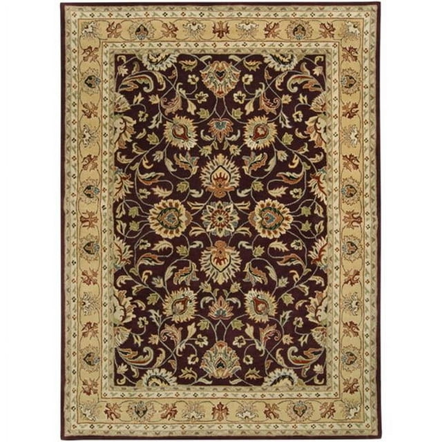Surya  Caesar Rug- 100 Pct Wool- Hand Tufted- Plum/Gold/Red/Sage/Dark Green/Brown- 10X14