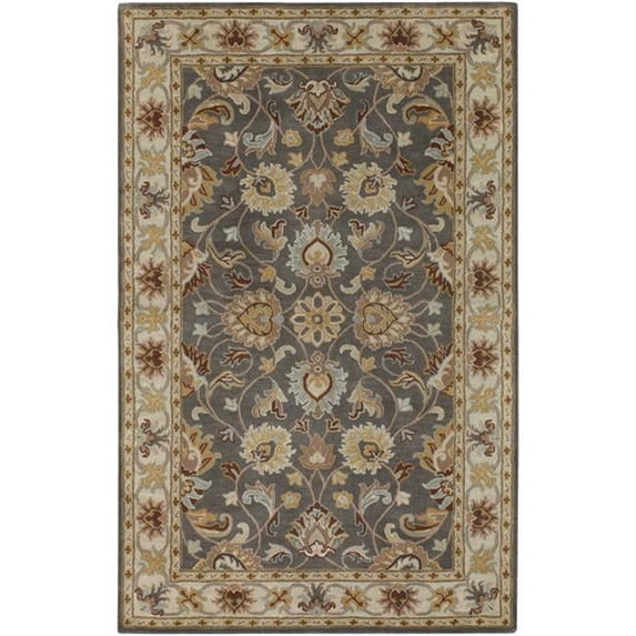 Surya Caesar Rug- 100% Wool- Hand Tufted- Charcoal/Beige/Brown/Gold/Mocha/Light Blue- 9'X12'