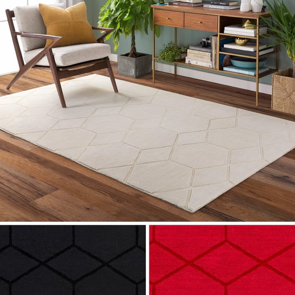 Surya Carpet, Inc. Hand-Loomed Ridge Wool Area Rug (2' x 3')