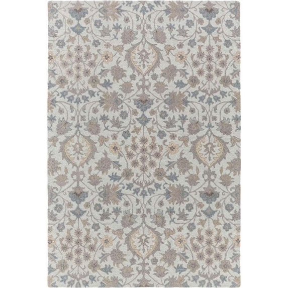 Surya Castille 5' x 7'6" Hand Tufted Wool Rug in Blue