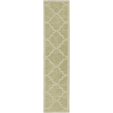 Surya Central Park Grass Green 2' 3" X 12' Runner Rug AWHP4016-2312