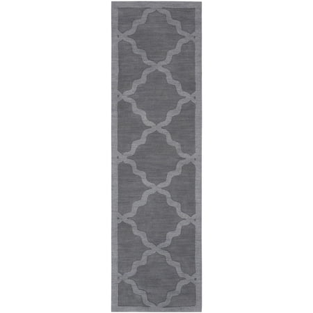 Surya Central Park Solid Border Geometric Area Rug, Gray