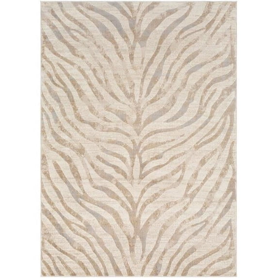 Surya City CIT-2301 24 x 36" Rectangle Fabric Rug in Light Beige/Taupe/Gray