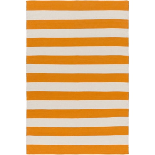 Artistic Weavers City Park Lauren Handmade Orange/Ivory Area Rug