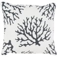 thumbnail image 1 of Surya  Coral Throw Pillow - Black & White - 16 x 16 x 4 in., 1 of 3