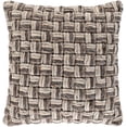 thumbnail image 1 of Surya Cordoba CDB-003 22 x 22" Square Cotton Pillow Kit in Taupe Brown/Black, 1 of 2