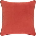 thumbnail image 1 of Surya Corduroy CDR-003 18x18" Square Cotton Pillow Kit in Orange, 1 of 5