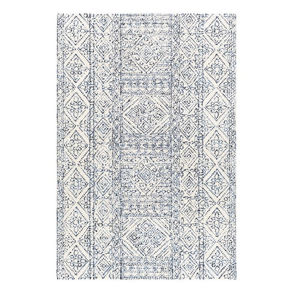 Surya Corfu CFU-2305 60 x 90" Rectangle Wool Rug in Cream/Denim/Navy