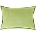thumbnail image 1 of Surya Cotton Velvet CV-001 13 x 19" Lumbar Modern Pillow Kit in Olive Green, 1 of 2