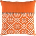 thumbnail image 1 of Surya DEA002-2020P Delray Throw Pillow - Bright Orange, Cream & Sky Blue - 20 x 20 x 4 in., 1 of 1