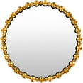 thumbnail image 1 of Surya EIN001-3030 30 x 30 in. Elin Hand Painted Mirror&#44; Gold, 1 of 5