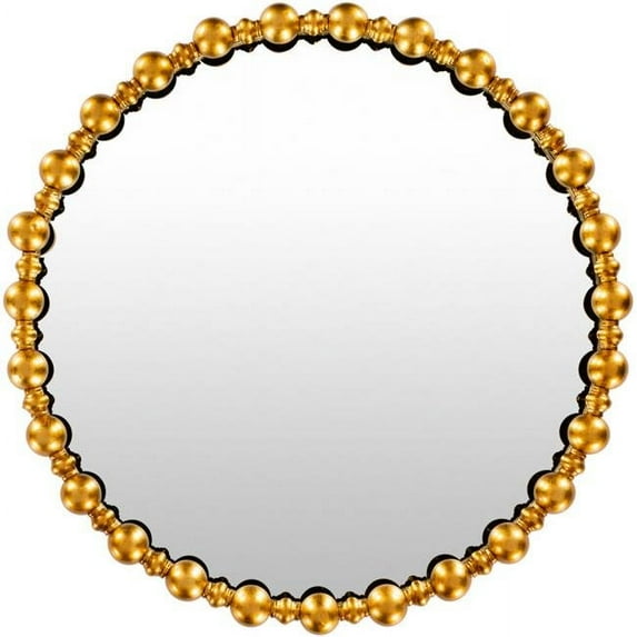 Surya EIN001-3030 30 x 30 in. Elin Hand Painted Mirror, Gold