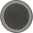 thumbnail image 1 of Surya Eagean EAG-2365 79 x 79" Round Fabric Rug in Charcoal/Cream, 1 of 4