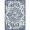 thumbnail image 1 of Surya Eagean EAG-2377 31 x 144" Runner Fabric Rug in Dark Blue/Denim/Cream, 1 of 6