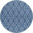 thumbnail image 1 of Surya Eagean EAG-2381 63 x 63" Round Fabric Rug in Dark Blue/Denim/Cream, 1 of 4