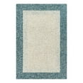thumbnail image 1 of Surya Elena 96x120" Hand Tufted Rectangle Modern Wool Rug in Teal Blue/Cream, 1 of 6
