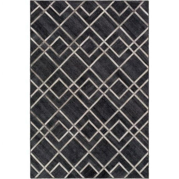 Eloquent Hand Crafted Area Rug - Charcoal - 5' x 7'6"