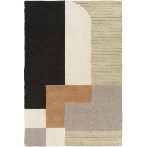 Surya Emma EMM-2304 72 x 108" Rectangle Modern Wool Rug in Multi-Color