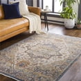 thumbnail image 1 of Surya Ephesians EPC-2339 31x59" Rectangle Fabric Rug in Cream/Dark Blue, 1 of 7