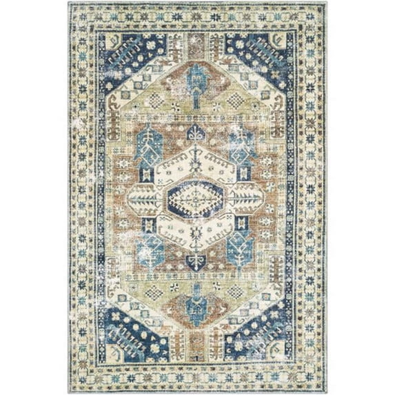 Erin Machine Woven Area Rug - Moss - 7'6" x 9'6"