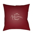 thumbnail image 1 of Surya  Fall Medium Throw Pillow - Red & White - 18 x 18 x 4 in., 1 of 2