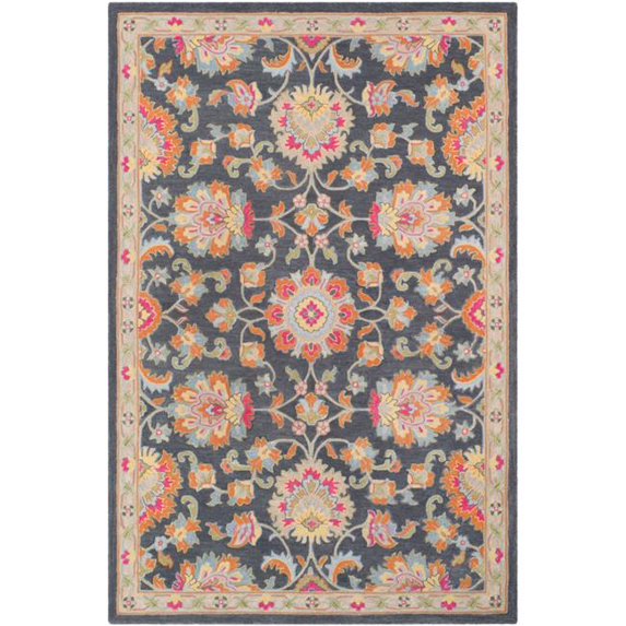 Surya FIR1008-810 Fire Work 8 x 10 ft. Hand Tufted Updated Traditional Rectangle Area Rug, Multi Color