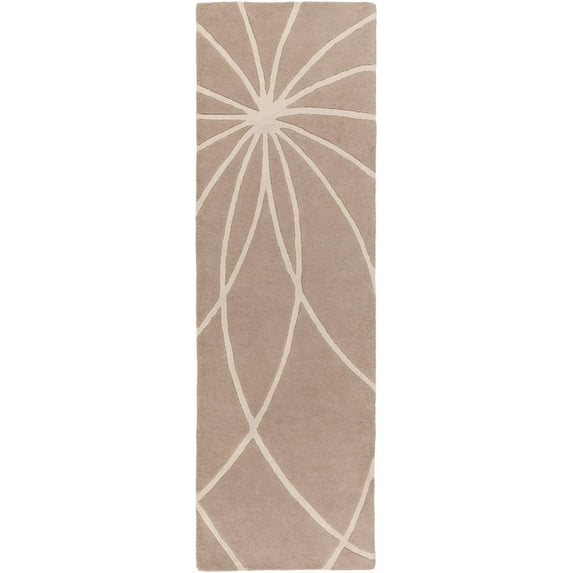 Surya FM-7185 Forum Contemporary Abstract Rectangle Beige 2'6" x 8' Area Rug