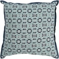 thumbnail image 1 of Surya FNC004-2020 Francesco Pillow Cover - Cream, Navy & Aqua - 20 x 20 x 0.25 in., 1 of 1
