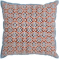thumbnail image 1 of Surya FNC006-2020 Francesco Pillow Cover - Sky Blue, Cream & Burnt Orange - 20 x 20 x 0.25 in., 1 of 3