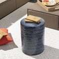 thumbnail image 1 of Livabliss Garden Stools - Faith Blue Ceramic Decorative Garden Stool - Global Indoor Outdoor Chinoiserie Decor - Patio Garden Room Furniture Piece (18"H x 13"W x 13"D), 1 of 8