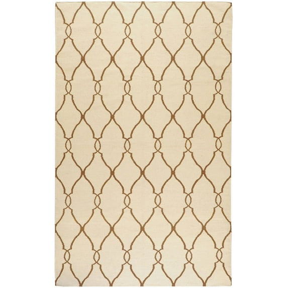 Surya Fallon Area Rug FAL-1009 Ivory Lines Shapes 3' 6" x 5' 6" Rectangle