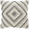 thumbnail image 1 of Surya Faroe FAO-006 22 x 22" Square Cotton Pillow Kit in Black/Cream/Beige, 1 of 3