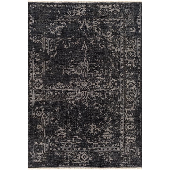 Festival Hand Knotted Area Rug - Black - 2' x 3'