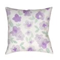 thumbnail image 1 of Surya  Flowers Medium Throw Pillow - Purple - 20 x 20 x 4 in., 1 of 2