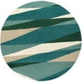 thumbnail image 1 of Surya  Forum Round Area Rug - Sea Foam Dark Green Teal Tan Butter - 8 ft., 1 of 6