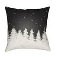 thumbnail image 1 of Surya  Trees Square Throw Pillow - Black & White - 18 x 18 x 4 in., 1 of 2