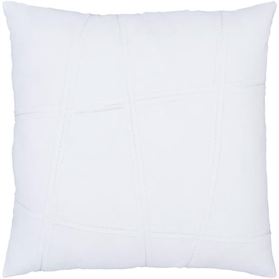 Surya HRU1001-ES Haru Euro Sham, White - 26 x 26 in.