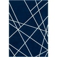 thumbnail image 1 of Surya HRZ2302-6796 6 ft. 7 in. x 9 ft. 6 in. Horizon Area Rug, Navy & Cream, 1 of 6